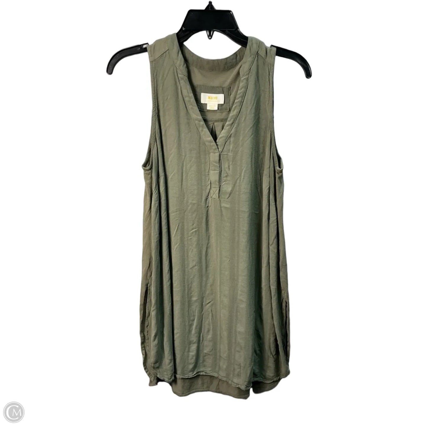 Top Sleeveless By Maeve In Green, Size: M