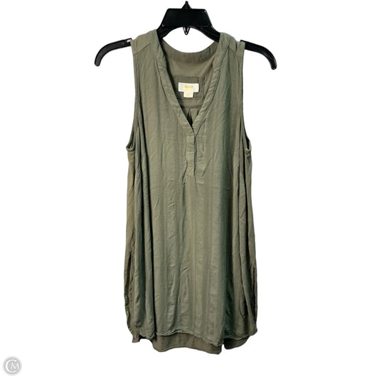 Top Sleeveless By Maeve In Green, Size: M