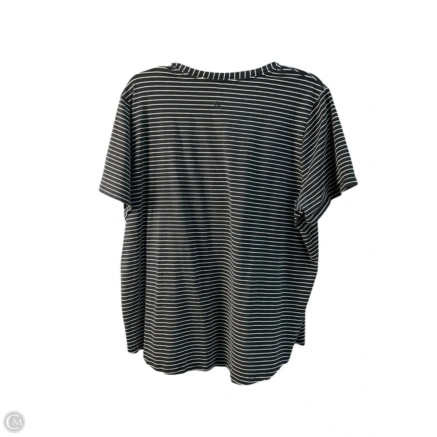 Athletic Top Short Sleeve By Lululemon In Striped Pattern, Size: 24