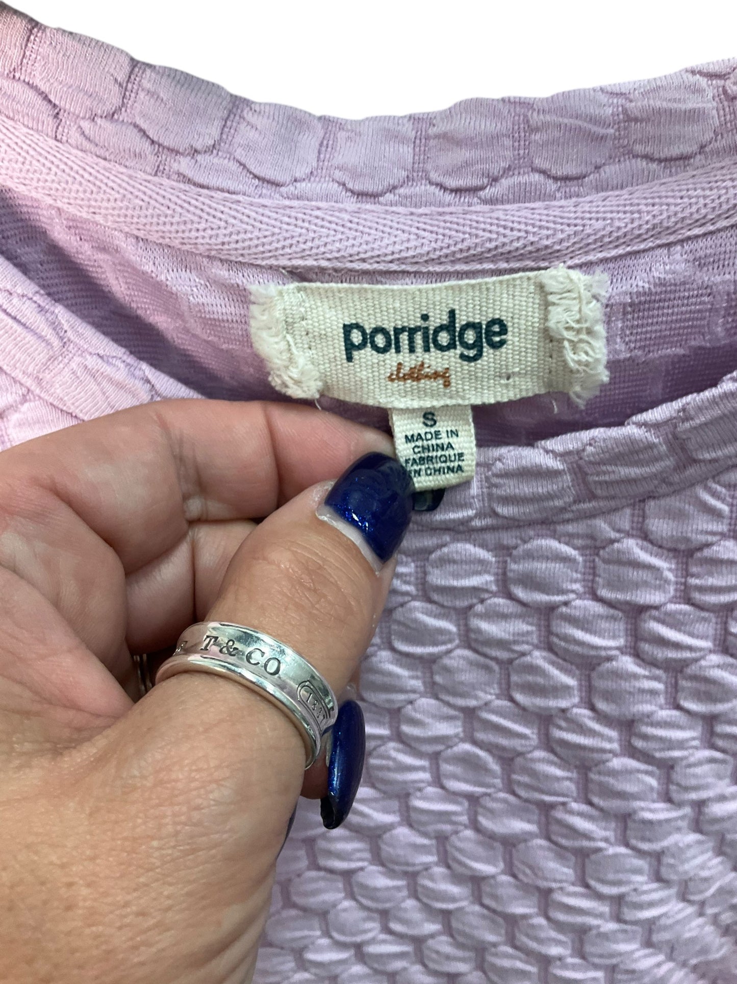 Top 3/4 Sleeve By Porridge In Pink, Size: S