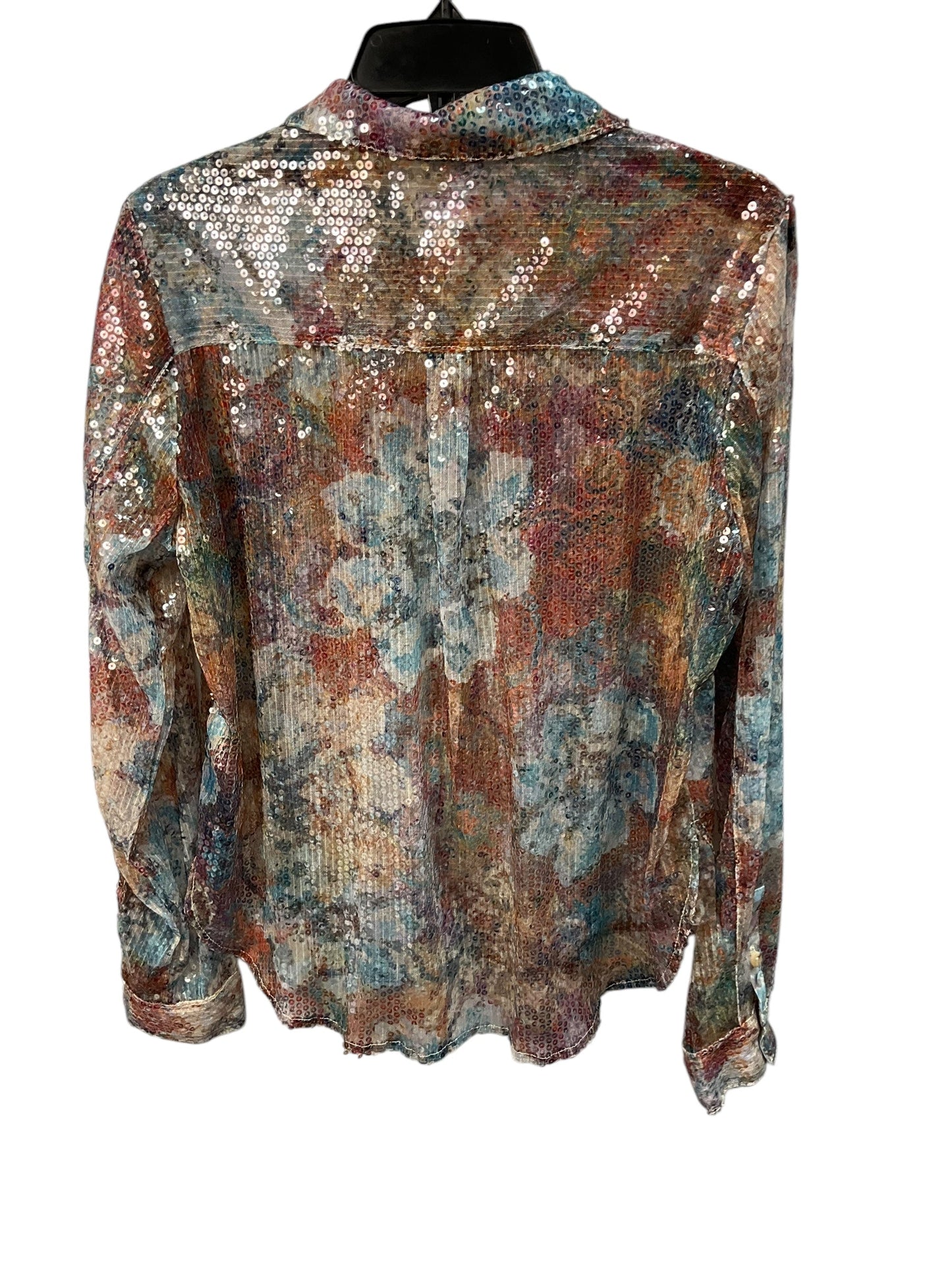 Top Long Sleeve By Pilcro In Multi-colored, Size: M