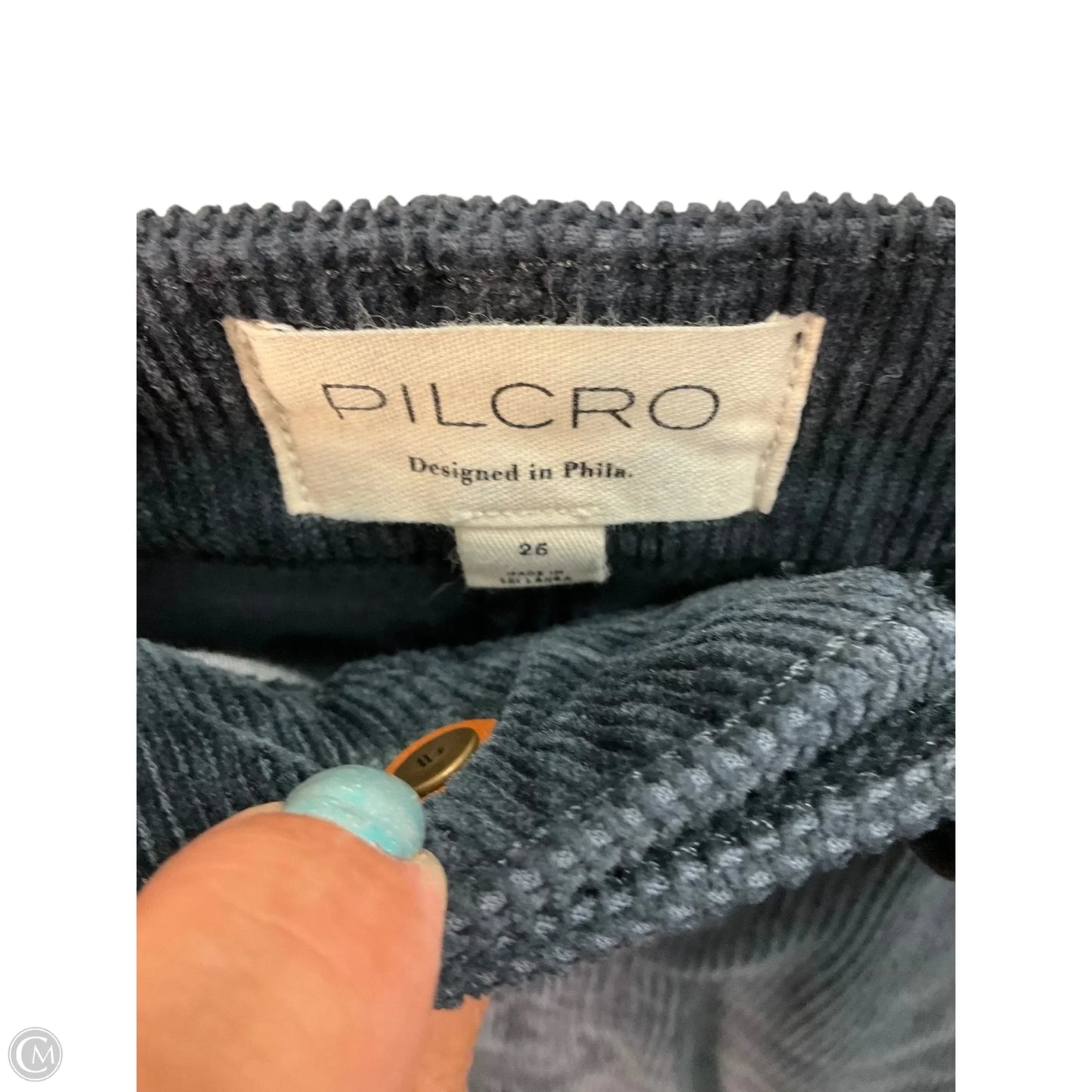 Pants Corduroy By Pilcro In Navy, Size: 2