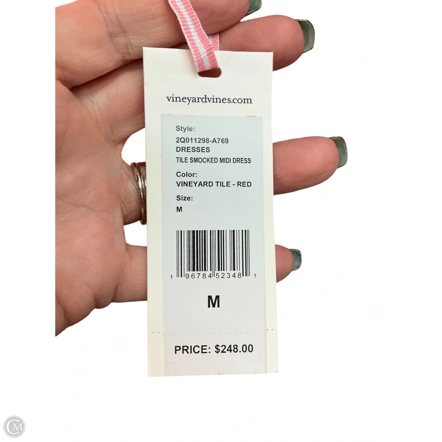 Dress Casual Maxi By Vineyard Vines In Red, Size: M