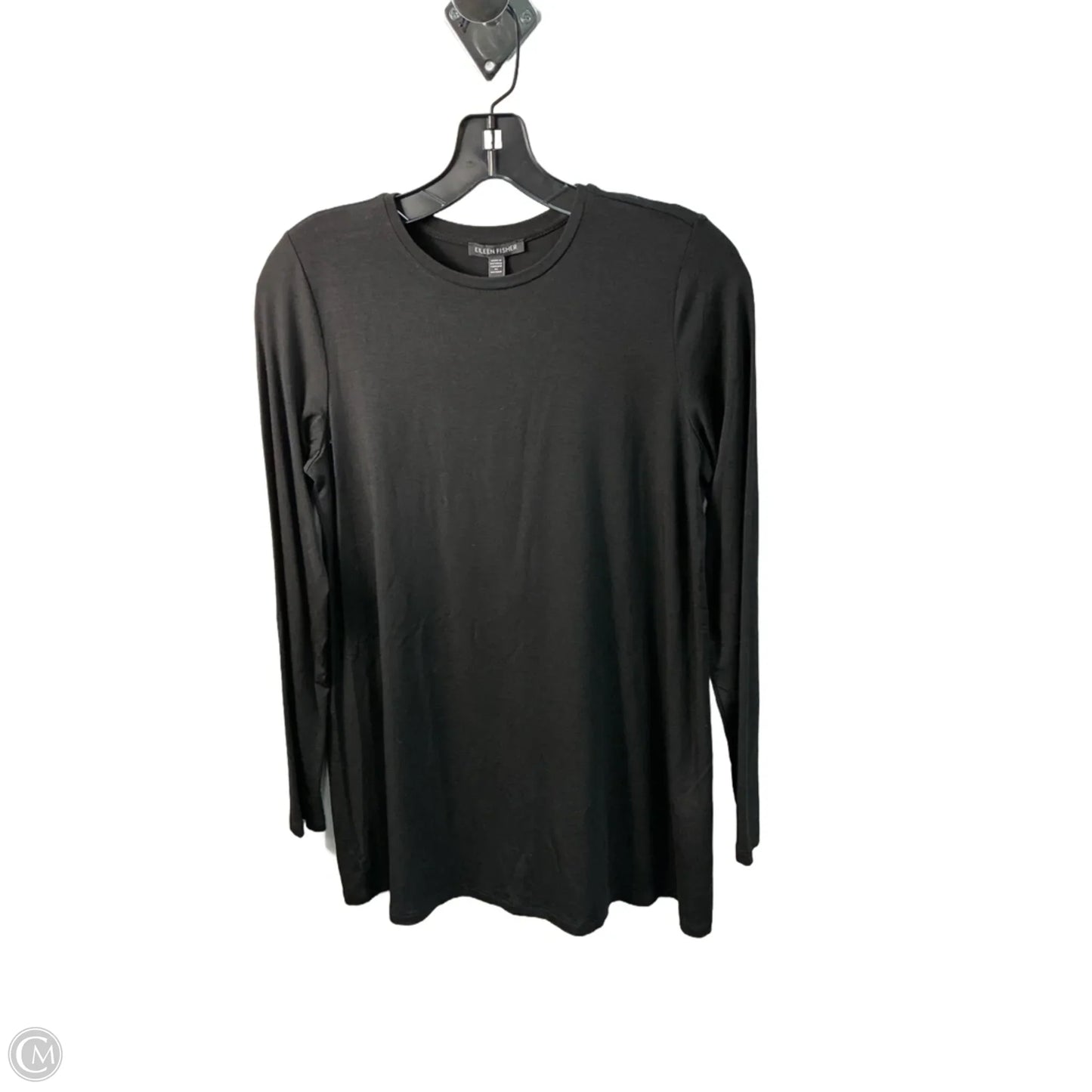 Top Long Sleeve By Eileen Fisher In Black, Size: Xs