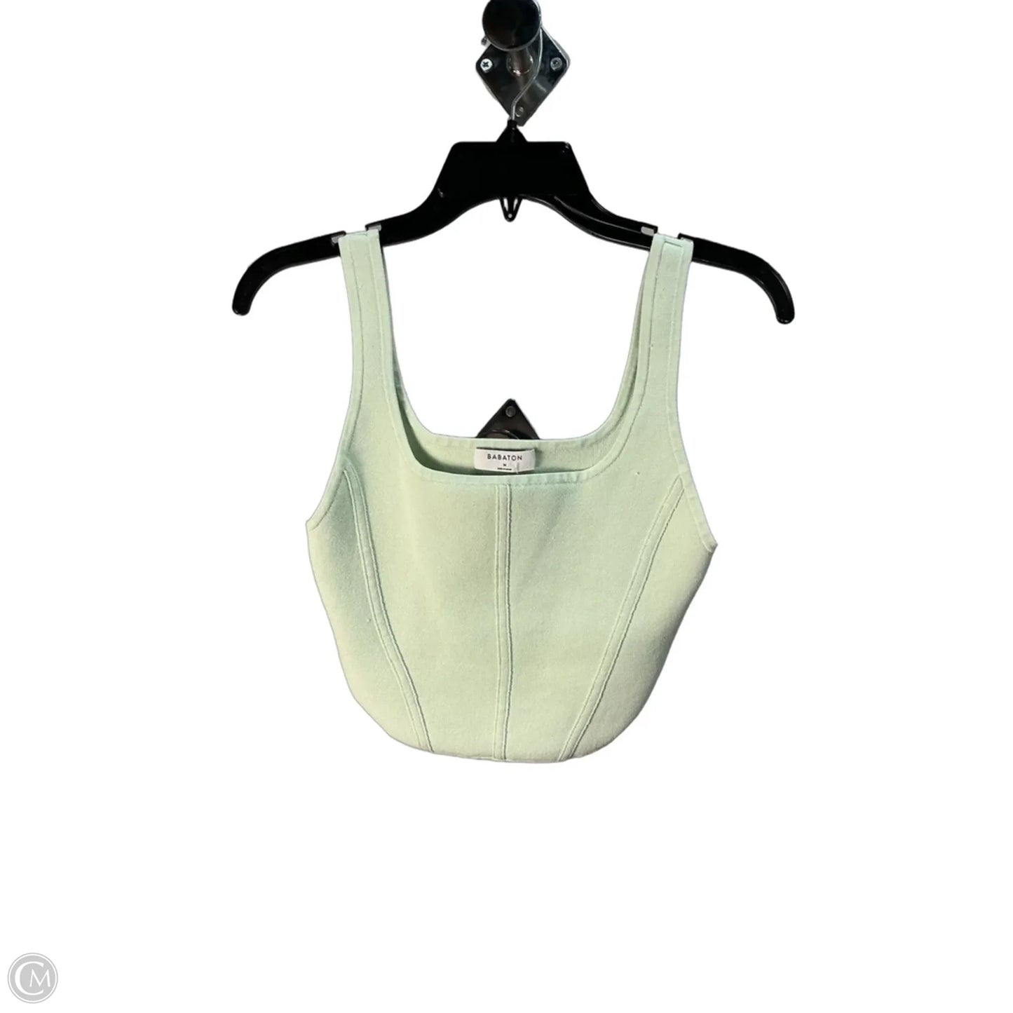 Top Sleeveless By Babaton In Green, Size: M
