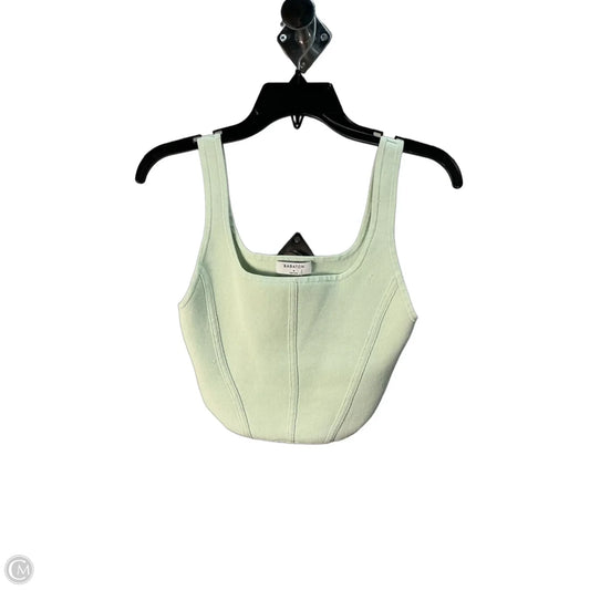 Top Sleeveless By Babaton In Green, Size: M