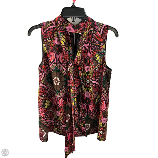 Top Sleeveless By Trina Turk In Red, Size: S