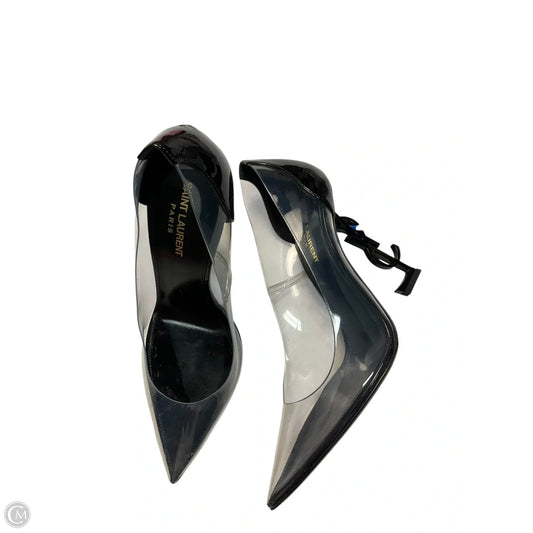 Shoes Luxury Designer By Yves Saint Laurent In Black, Size: 10
