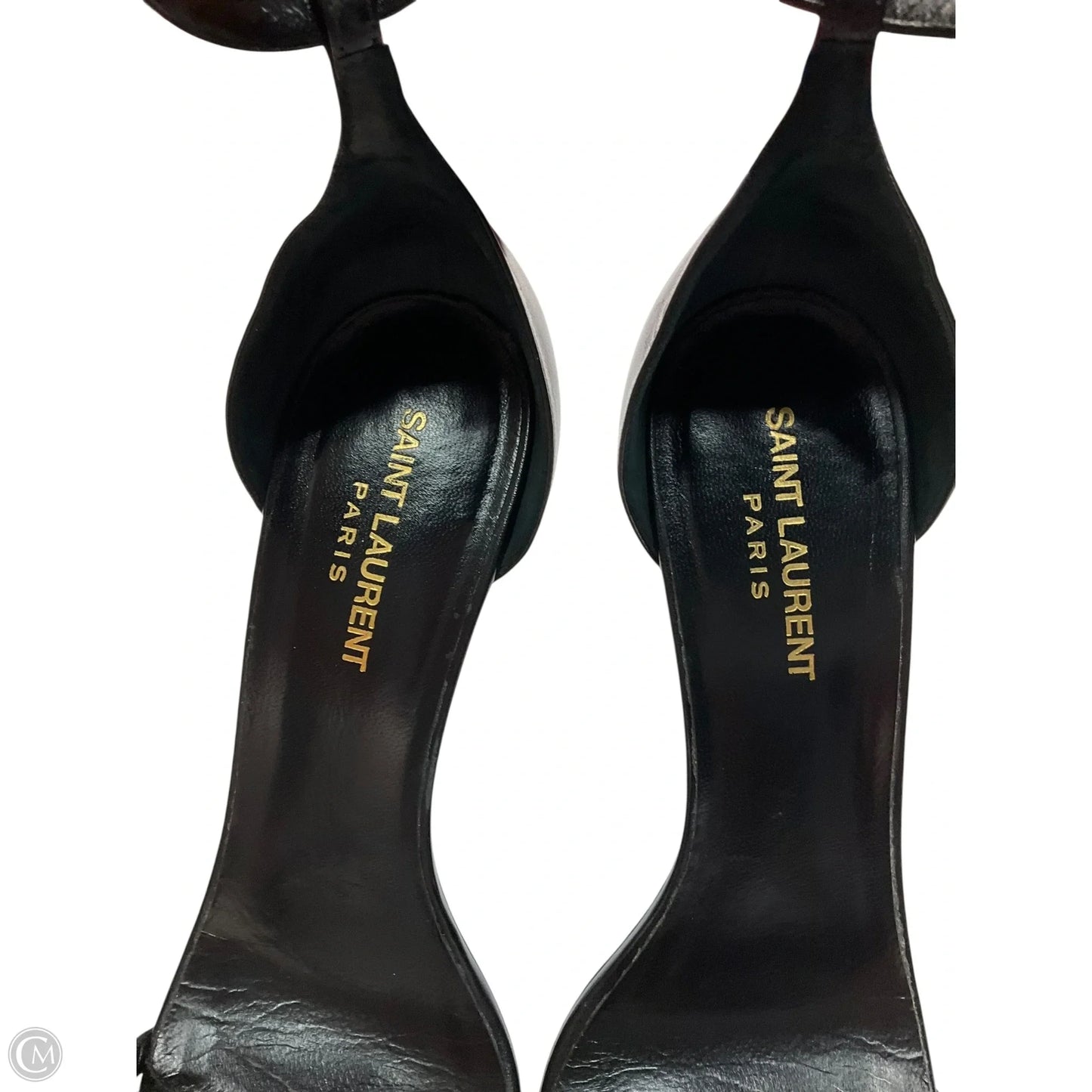 Shoes Luxury Designer By Yves Saint Laurent In Black, Size: 9