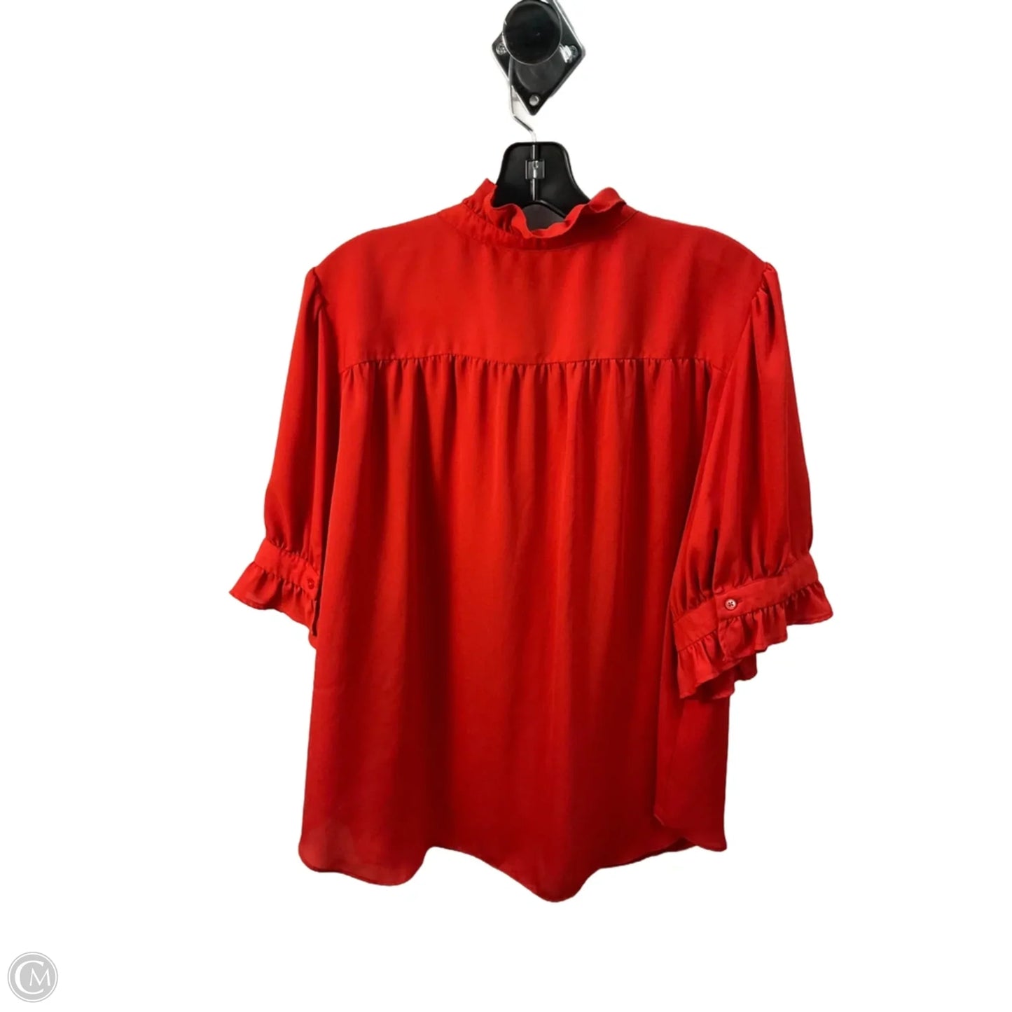 Top Short Sleeve By Ann Taylor In Red, Size: Xl