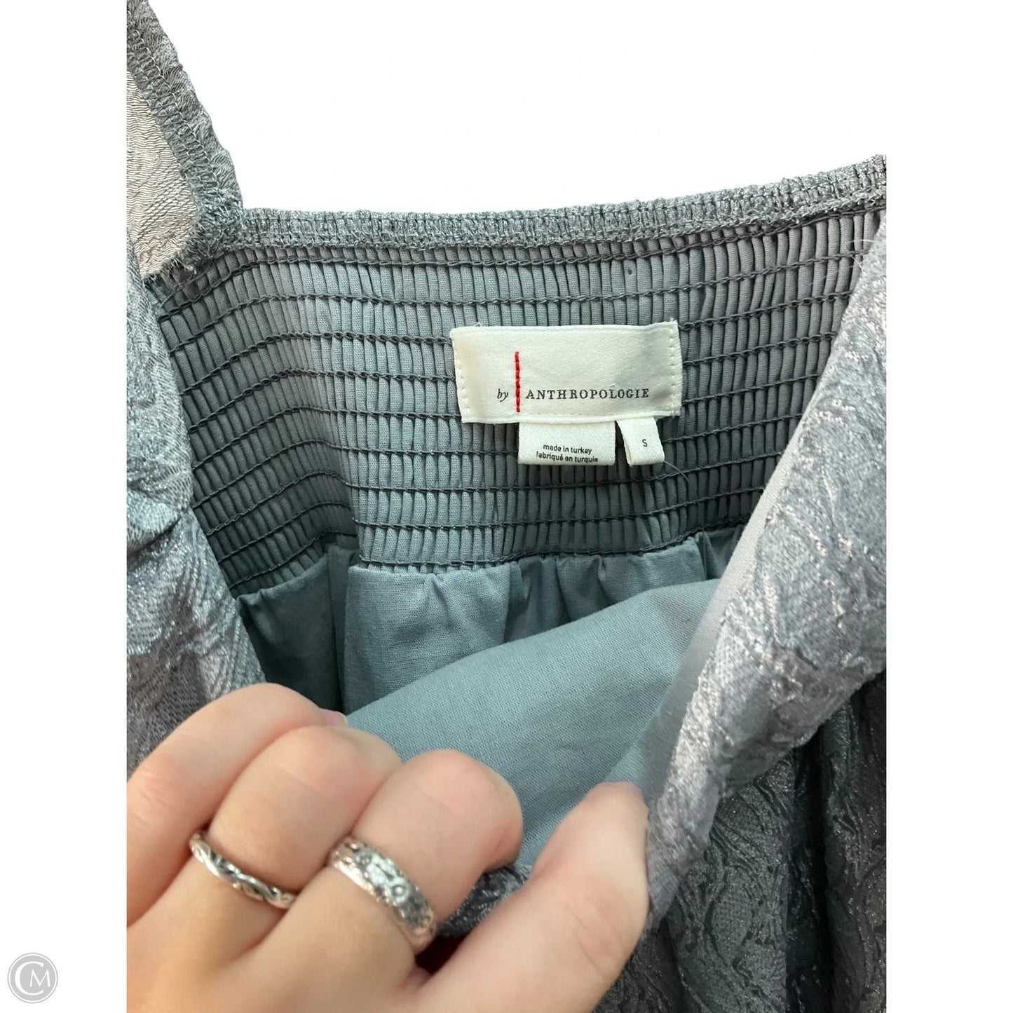 Dress Party Long By Anthropologie In Grey, Size: S