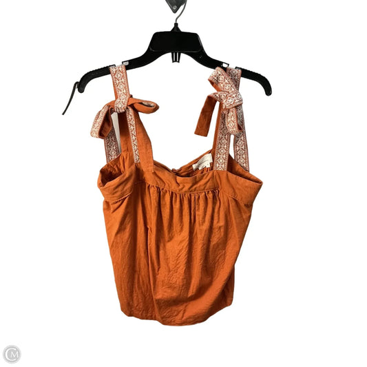 Top Sleeveless By Anthropologie In Orange, Size: M
