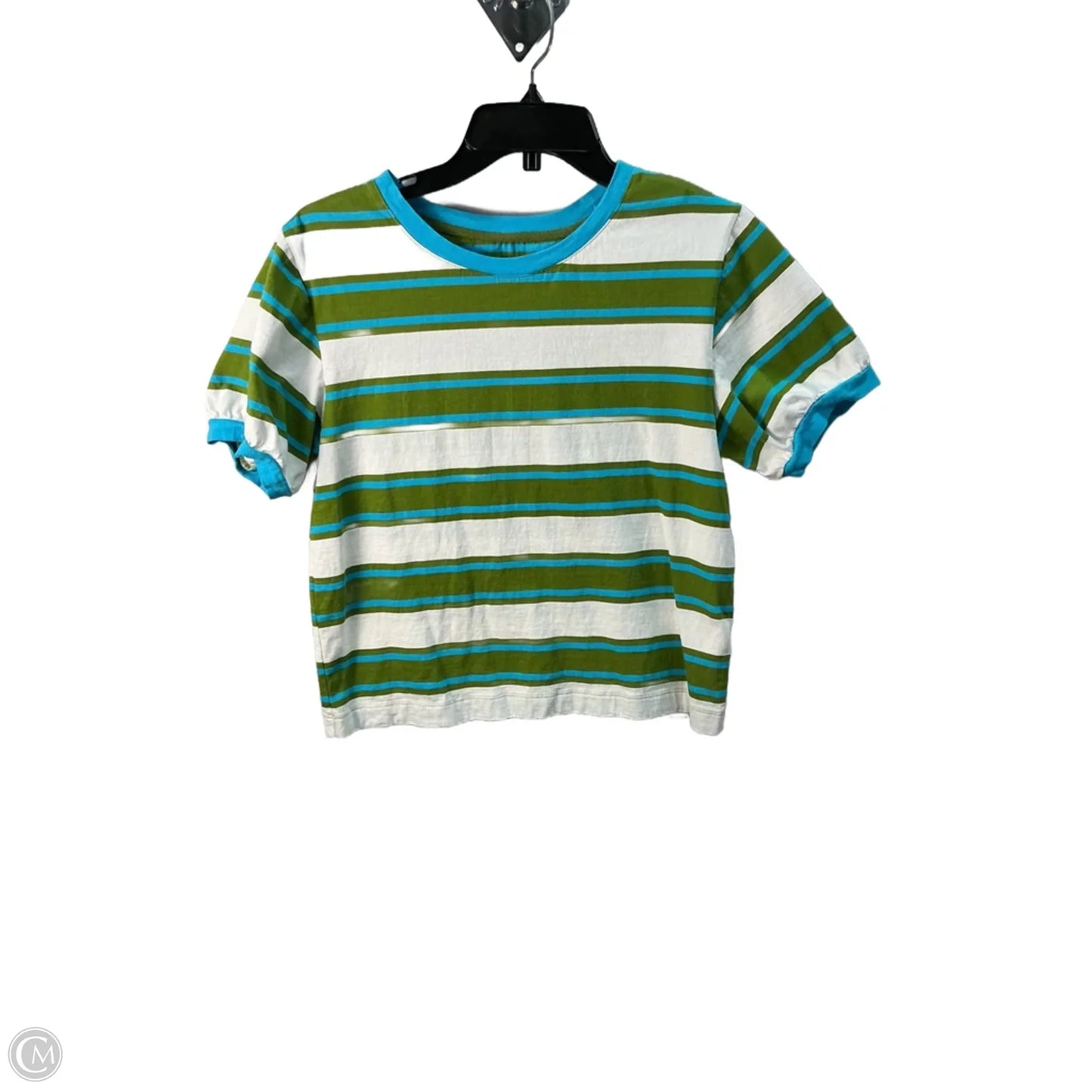Top Short Sleeve By Pilcro In Striped Pattern, Size: S
