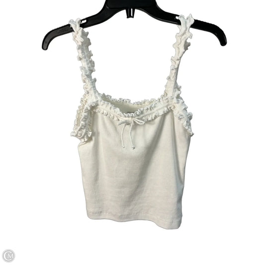 Top Sleeveless By Maeve In White, Size: M