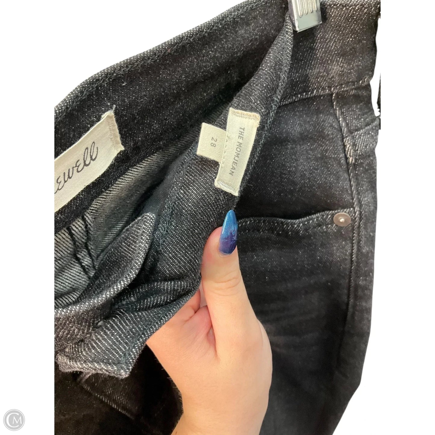 Jeans Straight By Madewell In Black, Size: 6