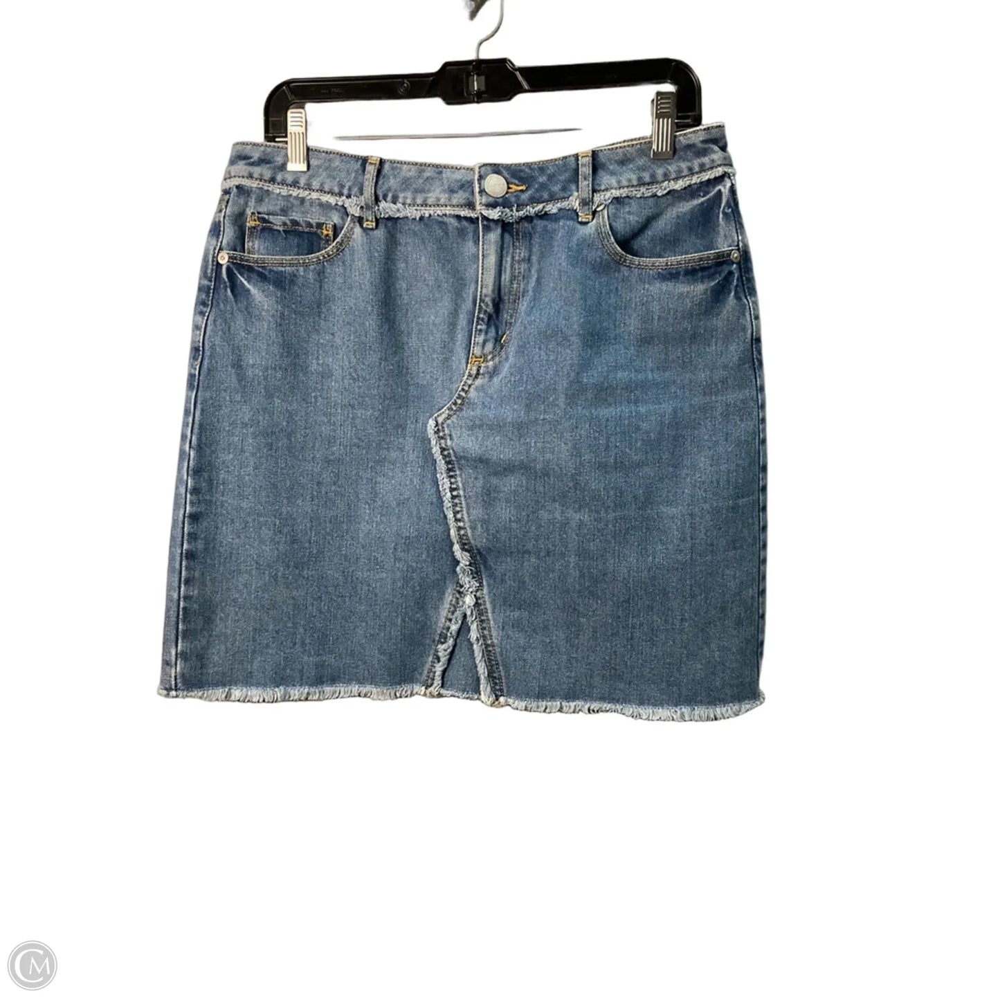 Skirt Mini & Short By Loft In Blue Denim, Size: 6