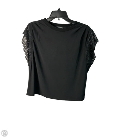 Top Short Sleeve By Halogen In Black, Size: M