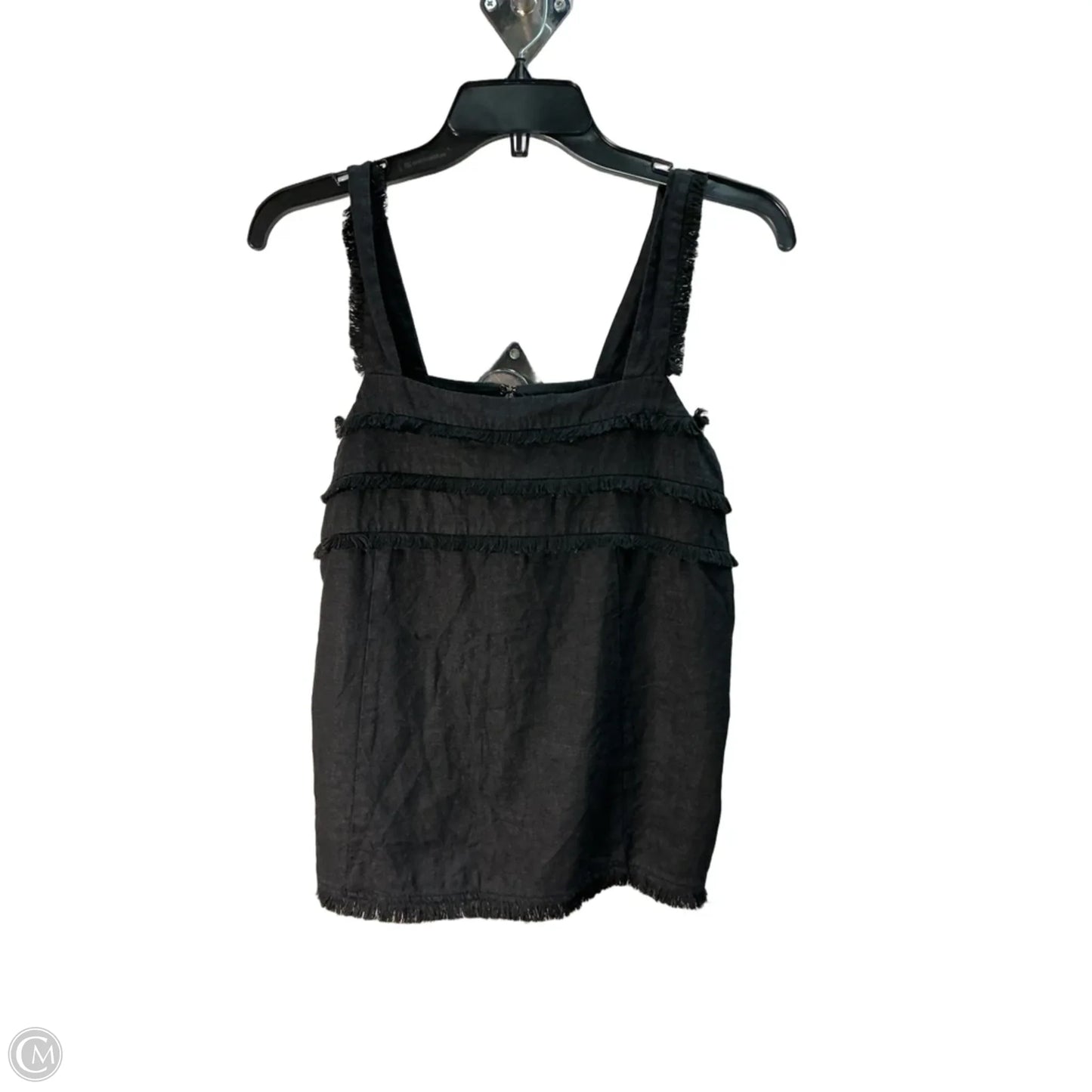 Top Sleeveless By Loft In Black, Size: S