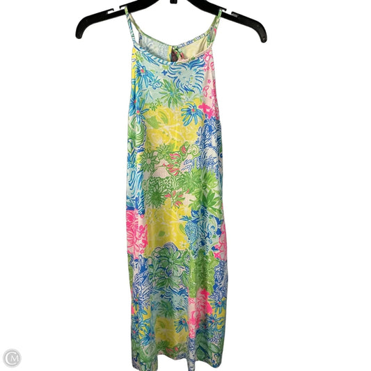 Dress Designer By Lilly Pulitzer In Green & Pink, Size: M
