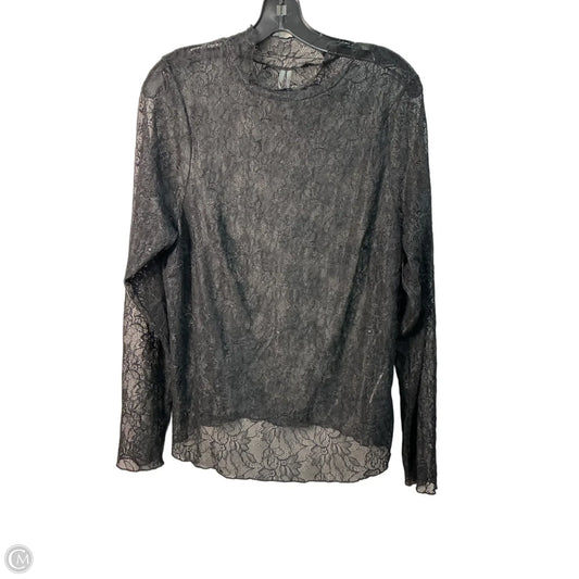 Top Long Sleeve By Anthropologie In Black, Size: 18