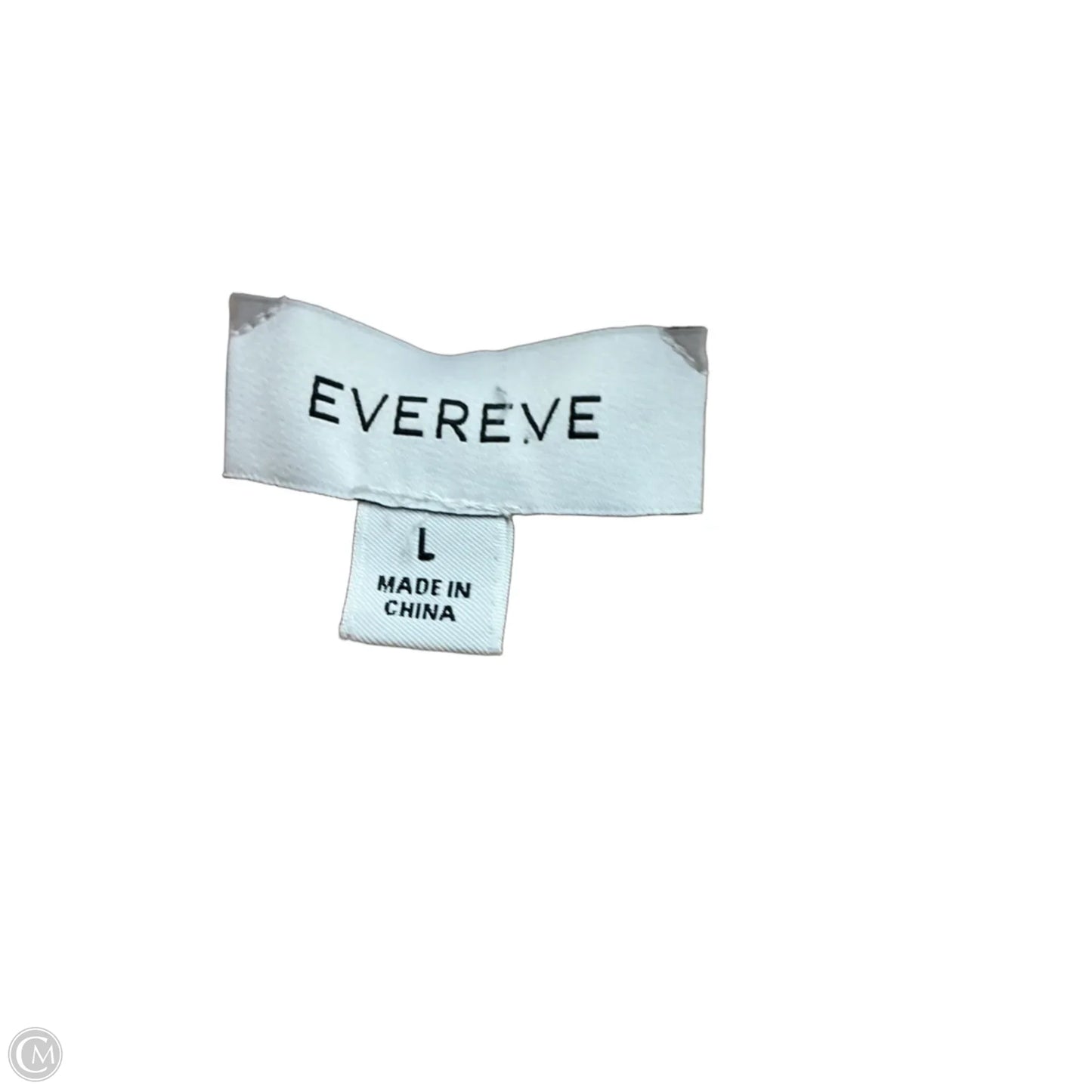 Top Short Sleeve By Evereve In Cream, Size: L