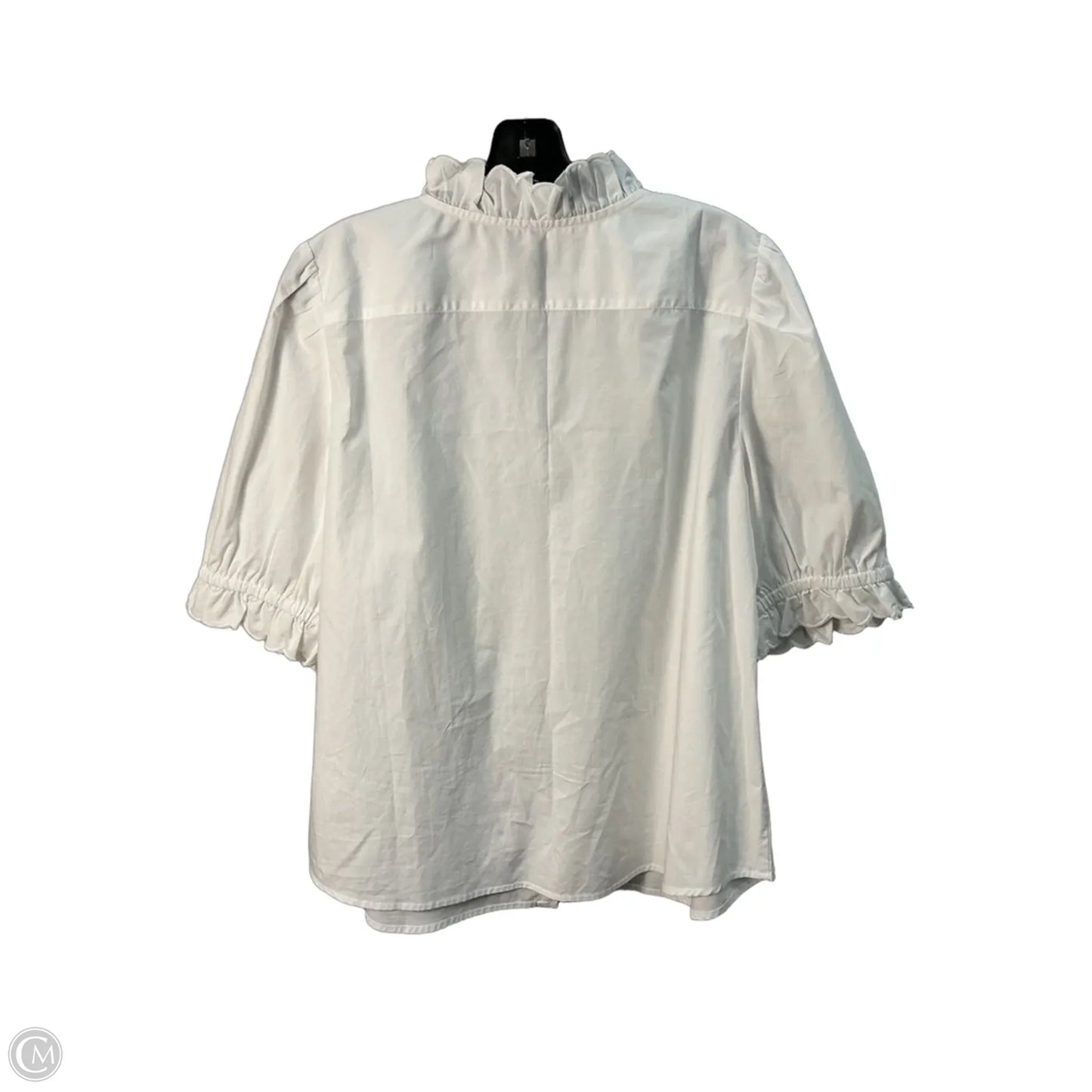 Top Short Sleeve By J. Crew In White, Size: L