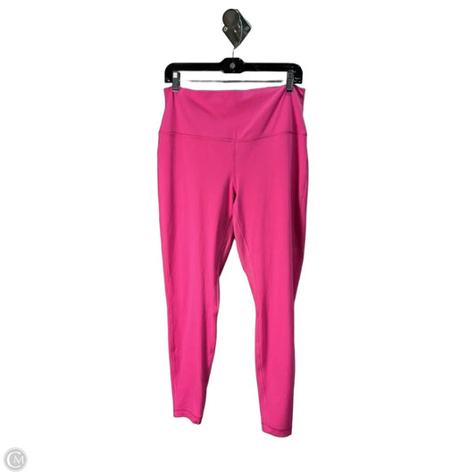 Athletic Leggings By Lululemon In Pink, Size: Xl