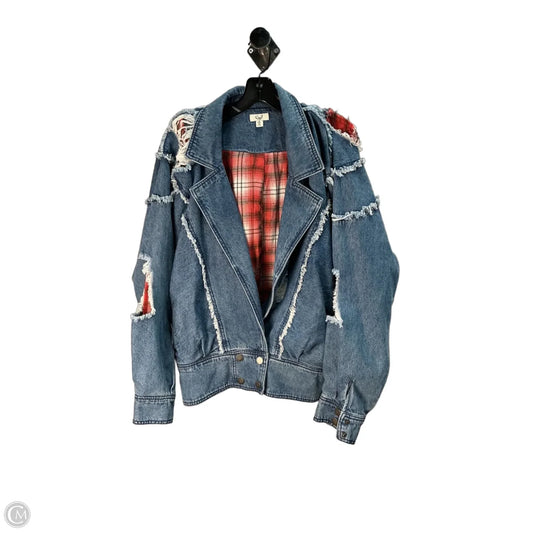 Jacket Denim By Easel In Blue, Size: S
