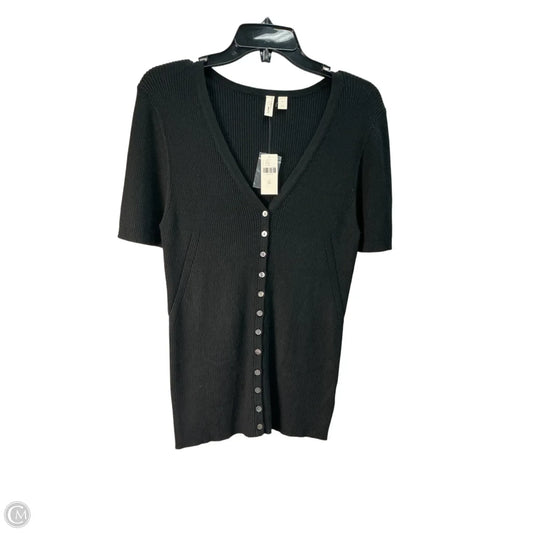 Top Short Sleeve By Anthropologie In Black, Size: Xl