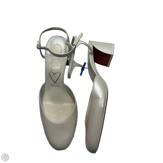 Shoes Luxury Designer By Christian Louboutin In White, Size: 10