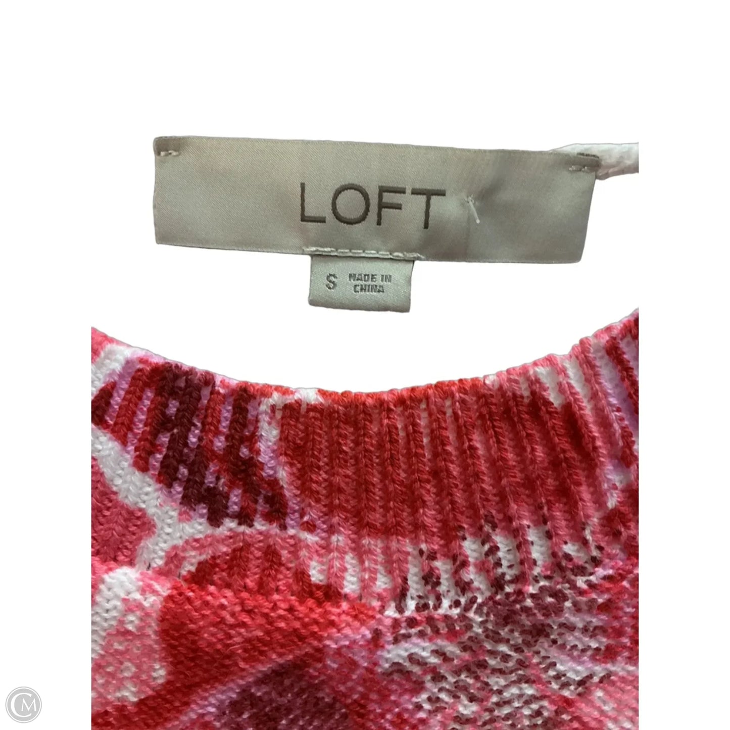 Top Sleeveless By Loft In Pink, Size: S