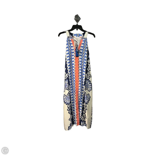 Dress Casual Maxi By Thml In Cream & Orange, Size: L