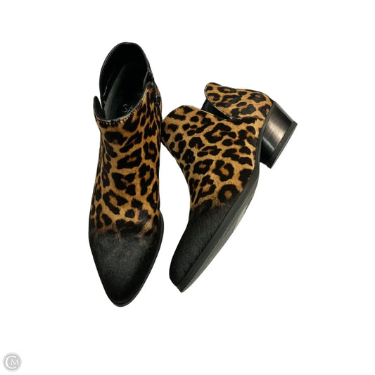 Boots Ankle Heels By Franco Sarto In Animal Print, Size: 6
