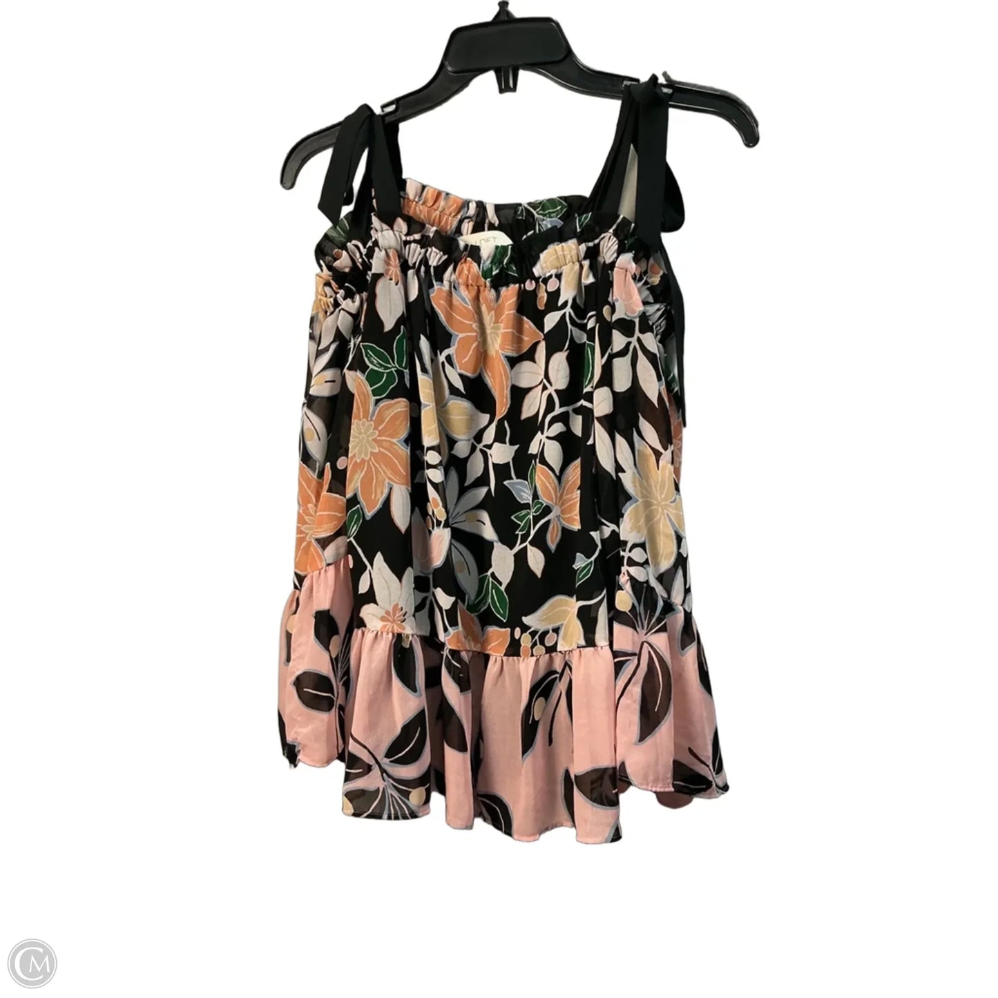 Top Sleeveless By Loft In Floral Print, Size: S