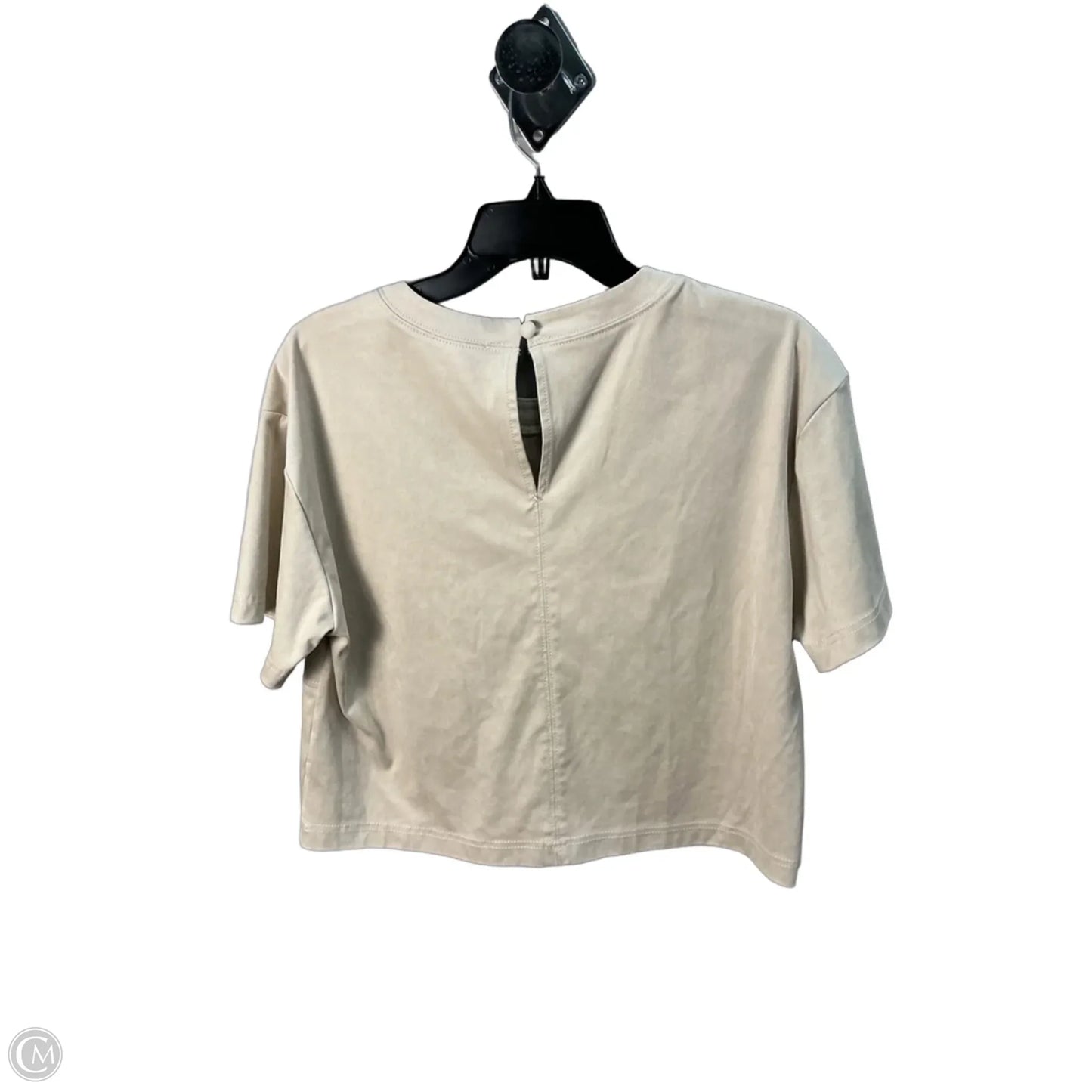 Top Short Sleeve By Evereve In Cream, Size: M