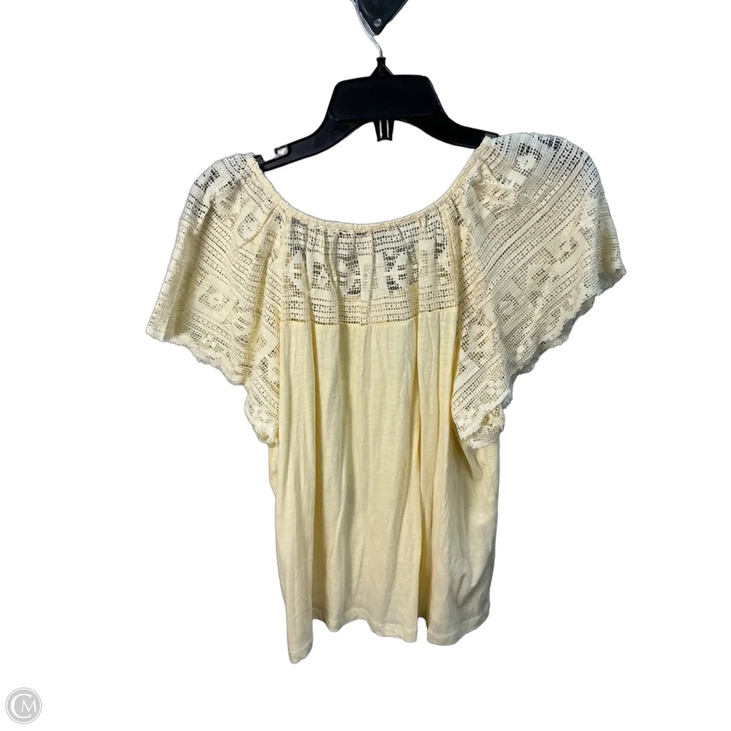 Top Sleeveless By Loft In Yellow, Size: L