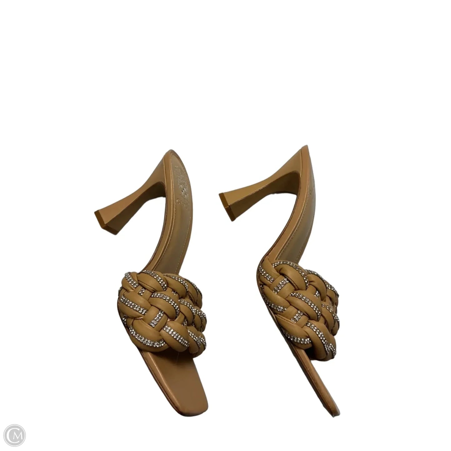 Sandals Heels Stiletto By Vince Camuto In Tan, Size: 9.5
