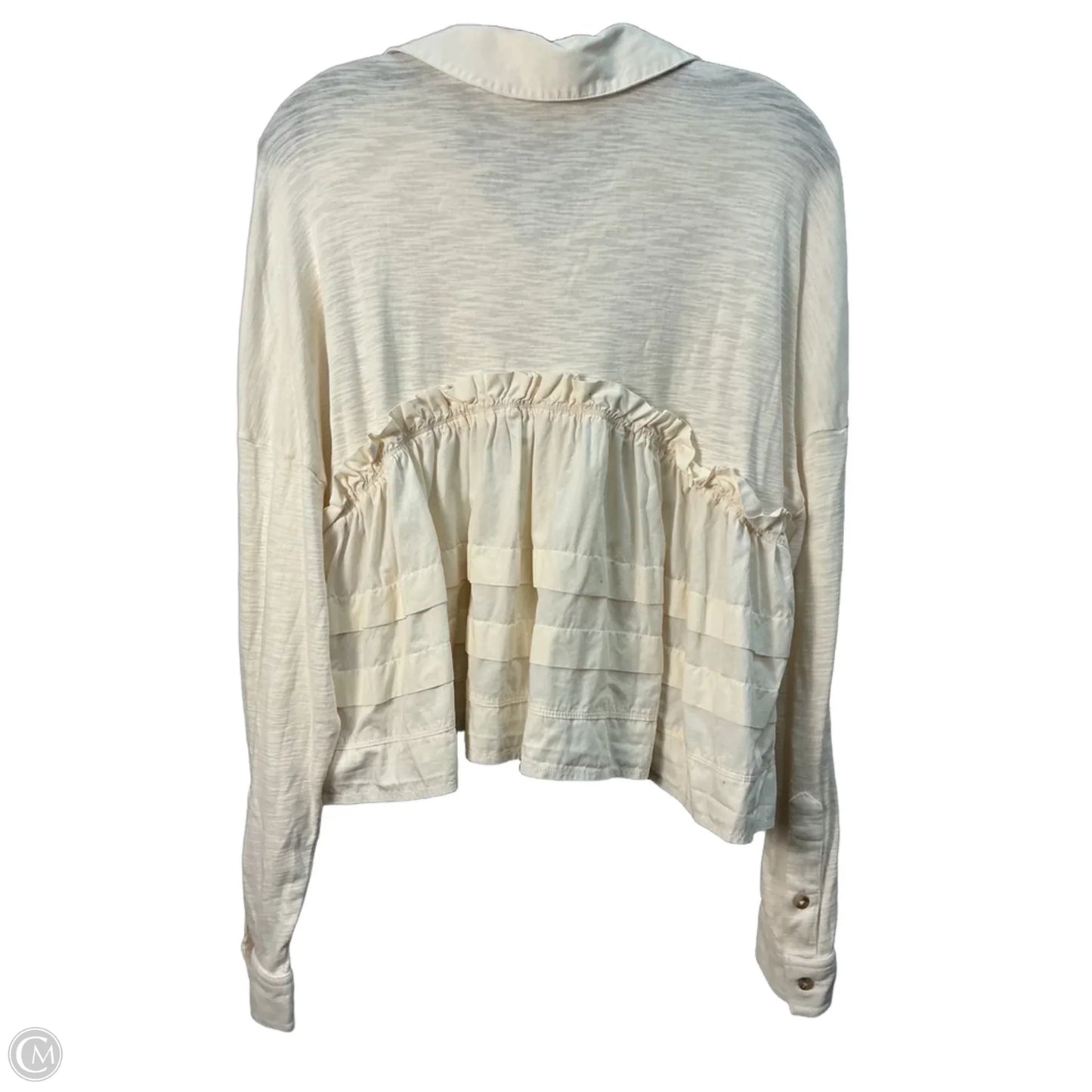 Top Long Sleeve By Pilcro In Cream, Size: Xs