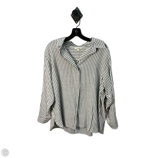 Top 3/4 Sleeve By Max Studio In Grey, Size: 18