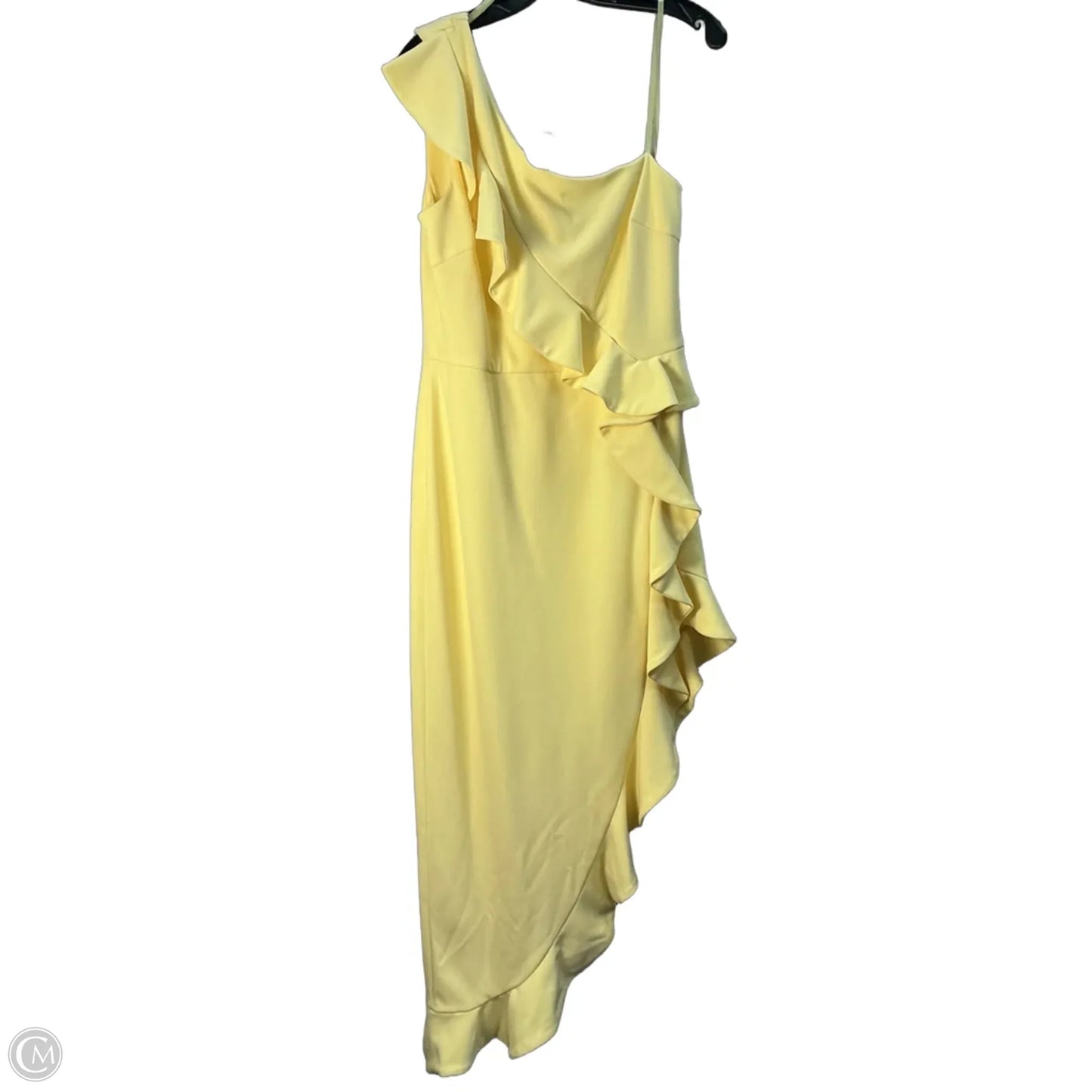 Dress Party Long By Betsy And Adam In Yellow, Size: Xl