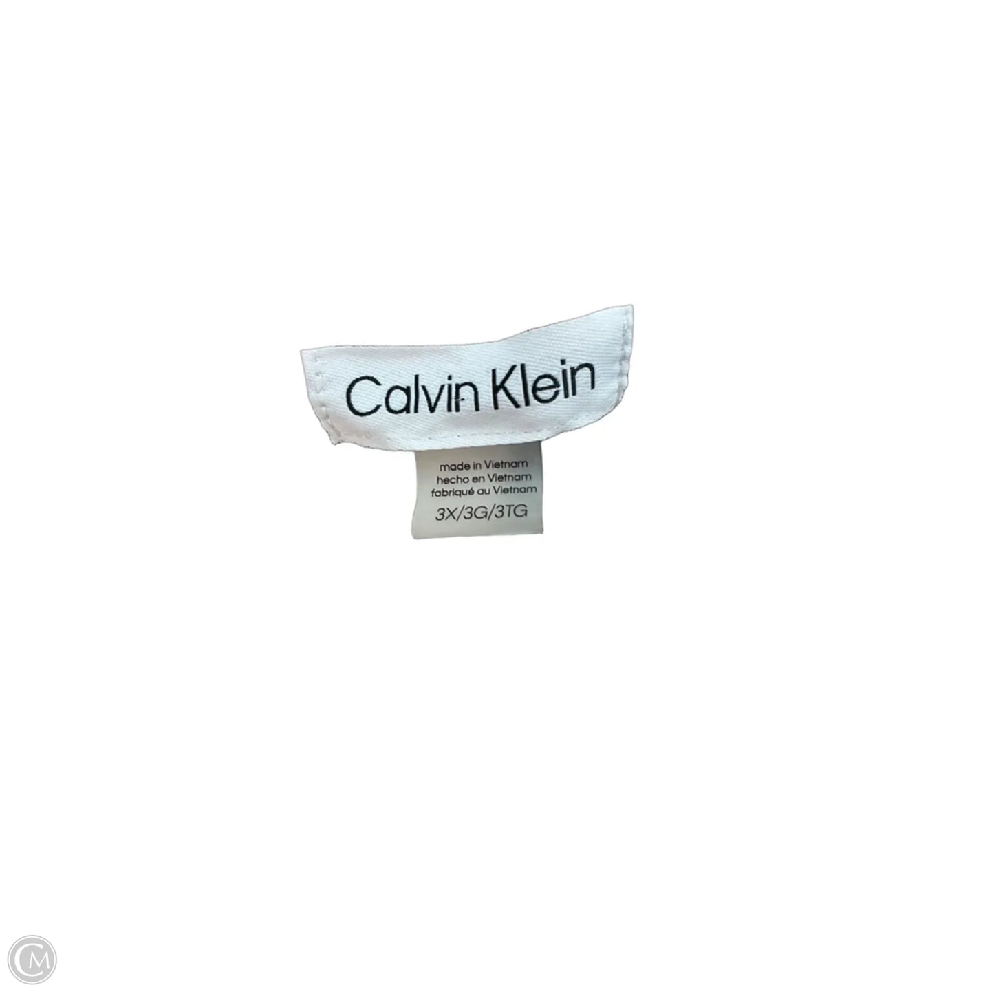 Top Sleeveless By Calvin Klein In Cream, Size: 26