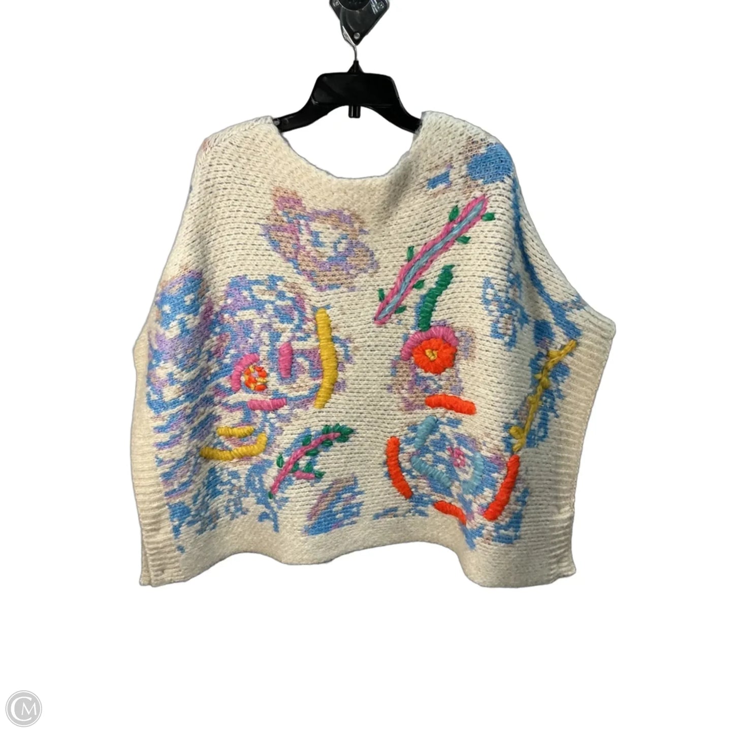 Poncho By Zara In Cream, Size: M