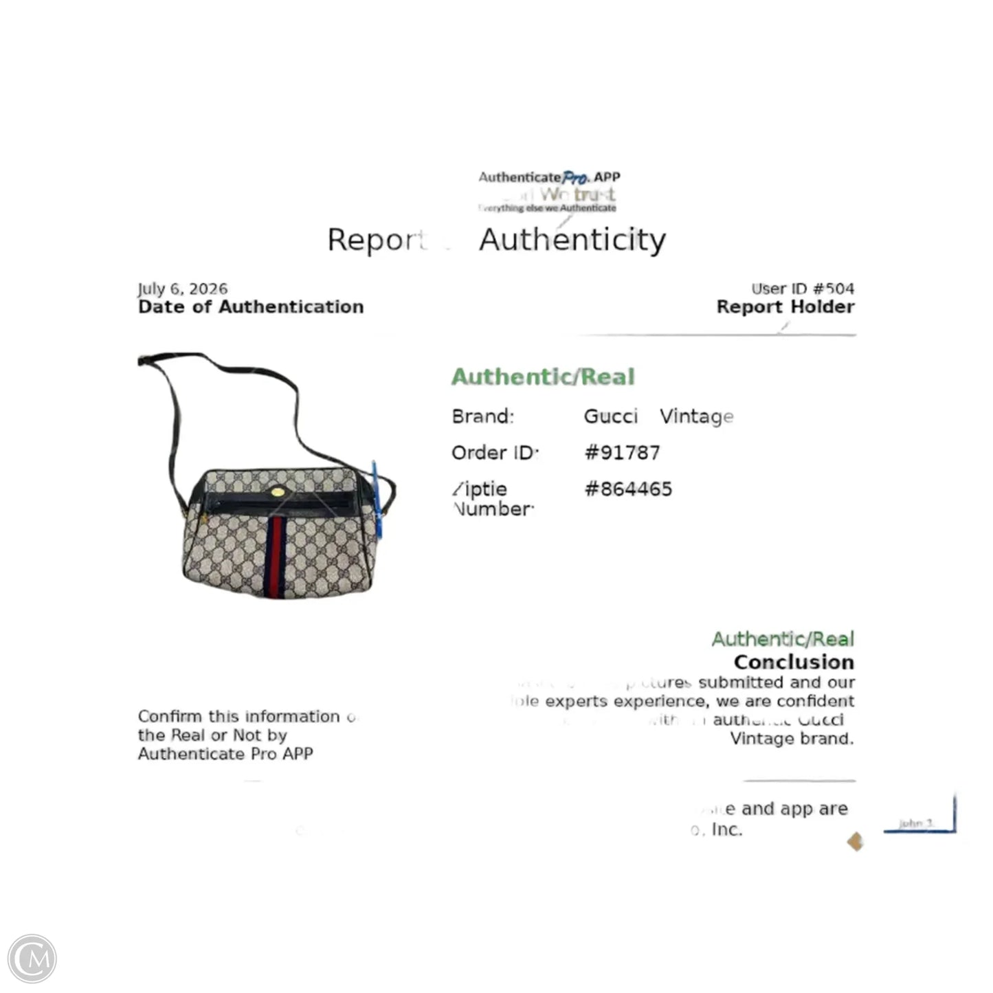 Crossbody Luxury Designer By Gucci, Size: Small