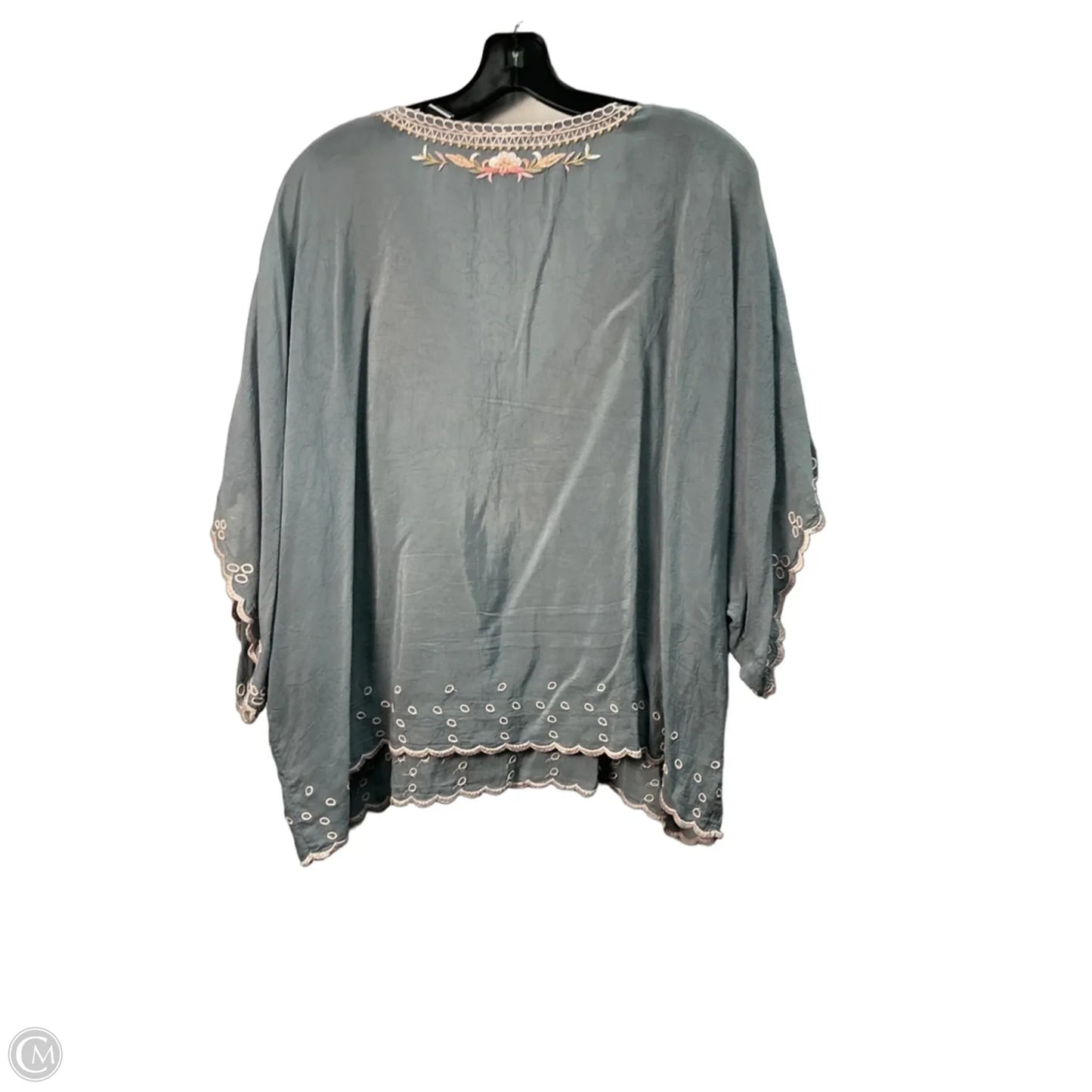 Top Sleeveless By Johnny Was In Blue, Size: Xl