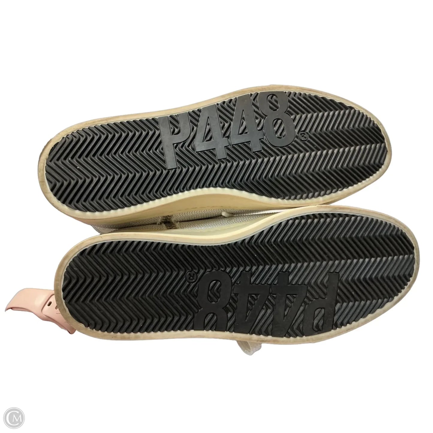 Shoes Sneakers By P448 In Cream, Size: 10
