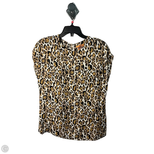 Top Sleeveless Designer By Tory Burch In Animal Print, Size: L