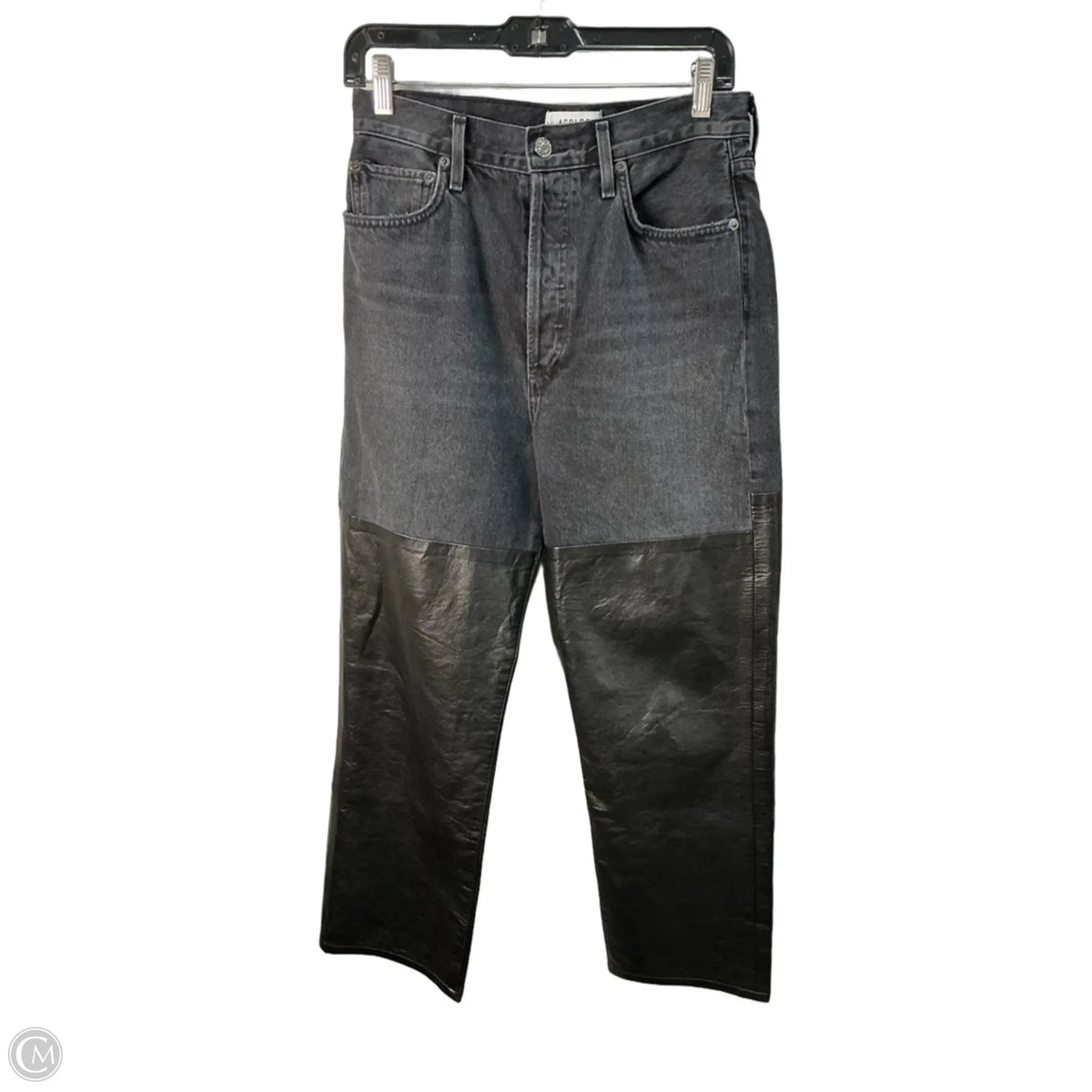 Jeans Straight By Agolde In Black, Size: 4