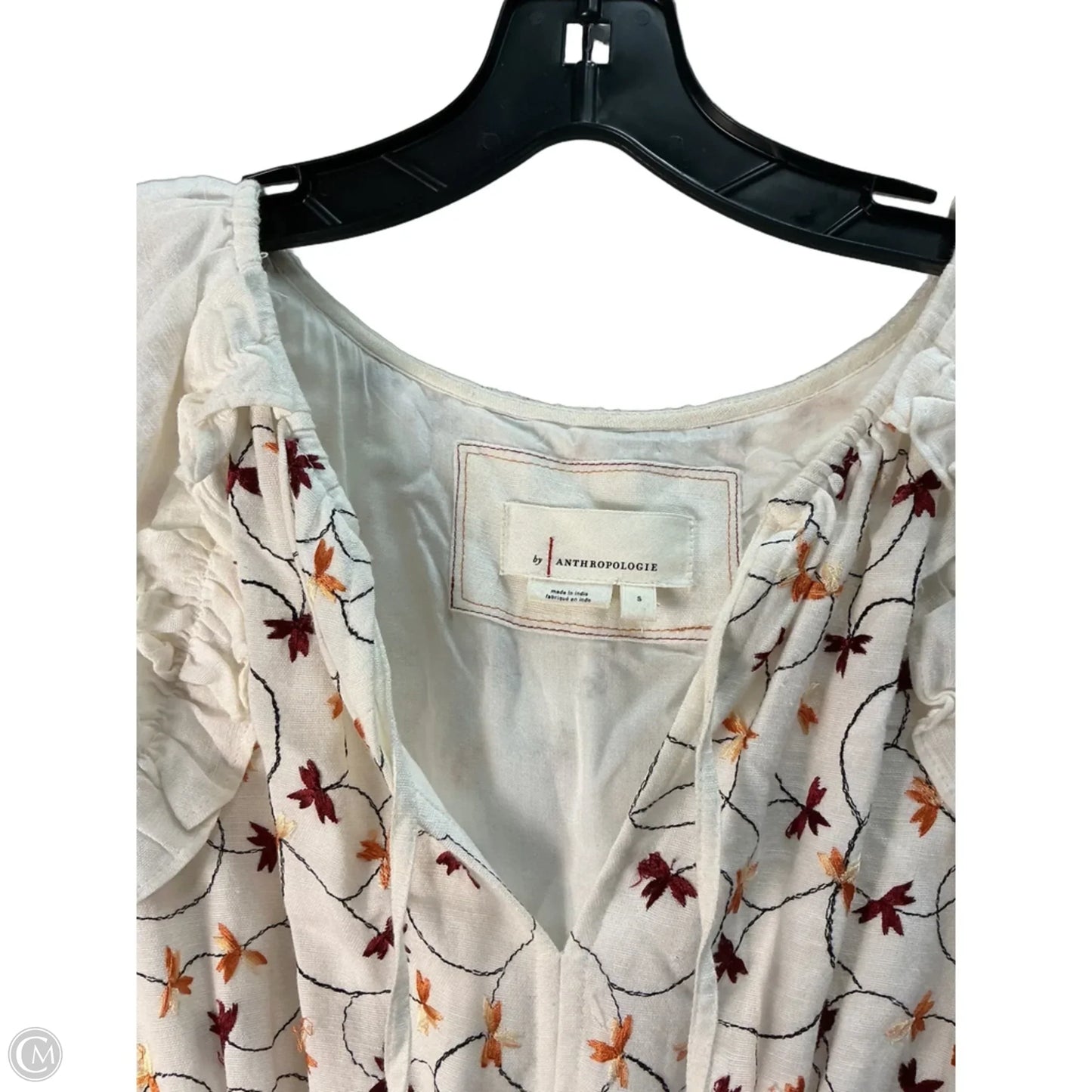 Dress Casual Midi By Anthropologie In Cream, Size: S