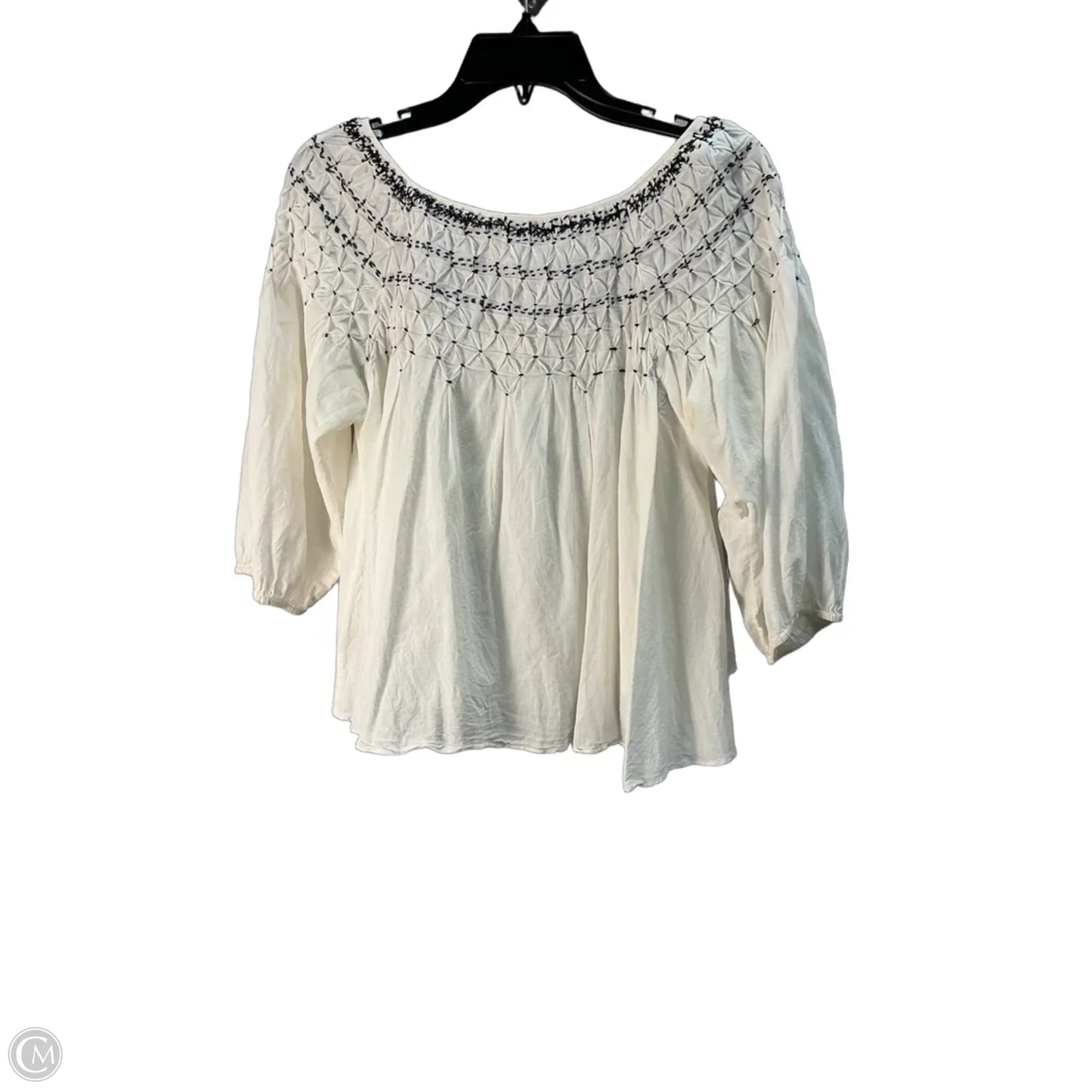 Top Long Sleeve By Free People In White, Size: S