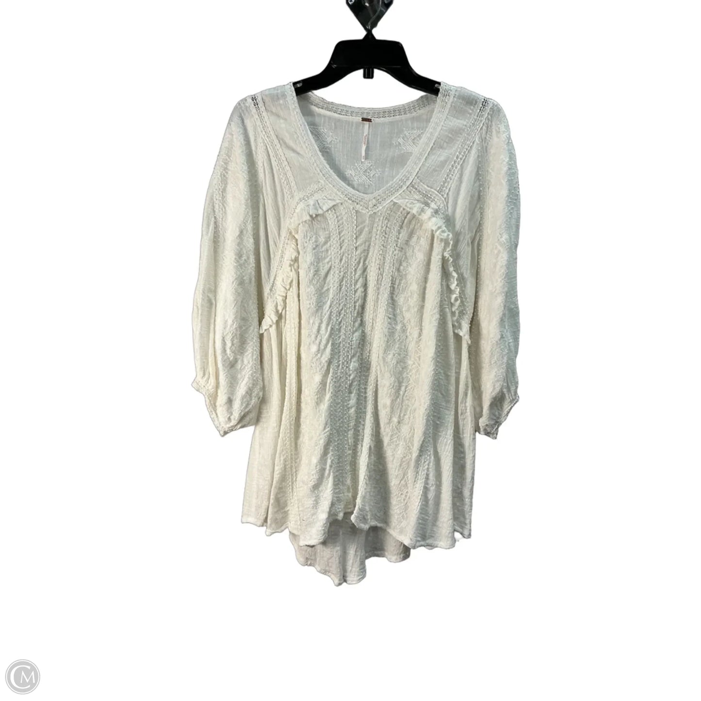 Top Long Sleeve By Free People In White, Size: Xs
